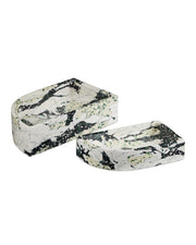 Fossey Asymmetrical Tray Set of 2 Decorative Trays Currey & Company