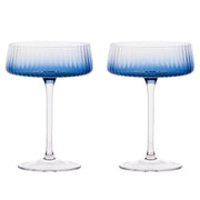 Empire Champagne Saucers Anton Studio Designs Blue