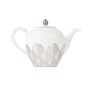 Malmaison Imperiale Teapot Platinum TABLEWARE Christofle