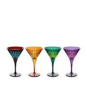 Assorted Prism Martini Glasses S/4 L'Objet