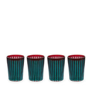 Prism Highball Glasses L'Objet Bordeaux