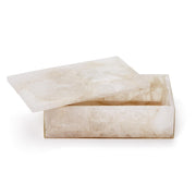 White Quartz Box Decor Two's Company