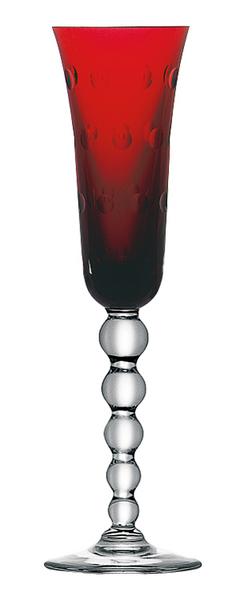 BUBBLES RED CHAMPAGNE FLUTE