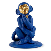 Little Monkey Blue and Gold HOME DECOR Lladro
