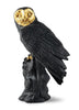 Owl Sculpture. Black-gold. Limited Edition Decor LLadro 