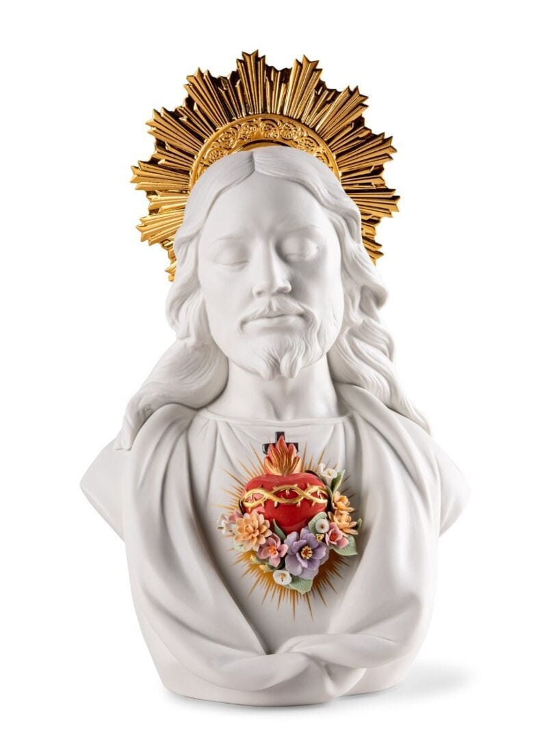 Sacred heart of Jesus Sculpture Home Accessories LLadro 