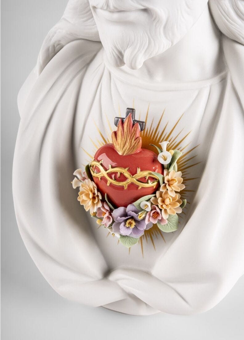 Sacred heart of Jesus Sculpture Home Accessories LLadro 