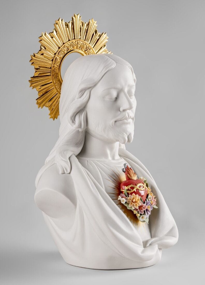 Sacred heart of Jesus Sculpture Home Accessories LLadro 