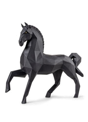 Horse Sculpture Black Matte Sculpture Lladro 