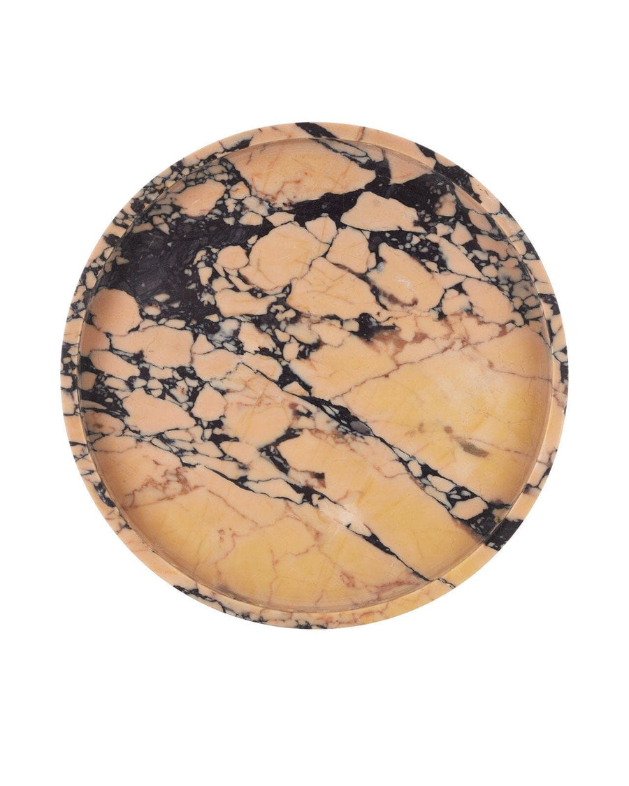 Freya Round Tray Decorative Trays Currey & Company 