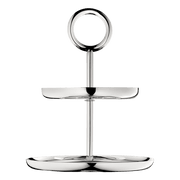 Vertigo Silver Plated Pastry 2 Tier Dessert Stand CHRISTOFLE Christofle 