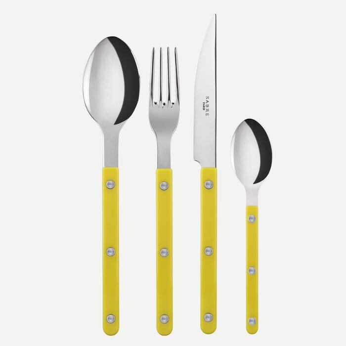 Bistrot - 4 Piece Cutlery Set Sabre Paris Yellow 