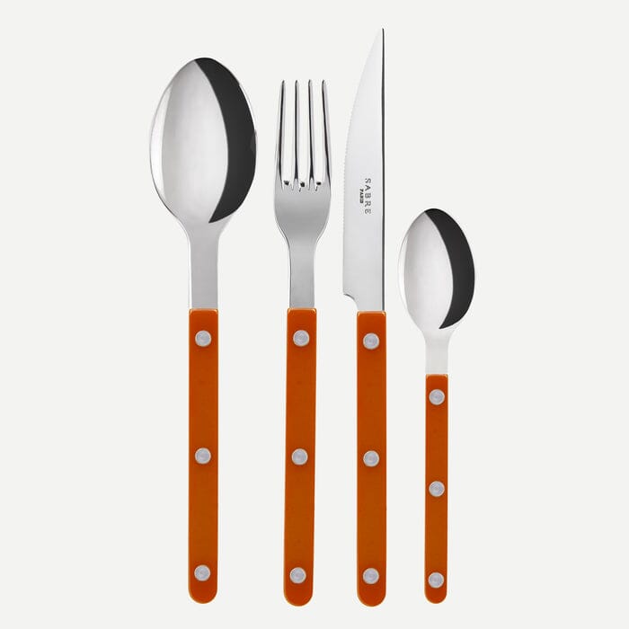 Bistrot - 4 Piece Cutlery Set Sabre Paris Orange 