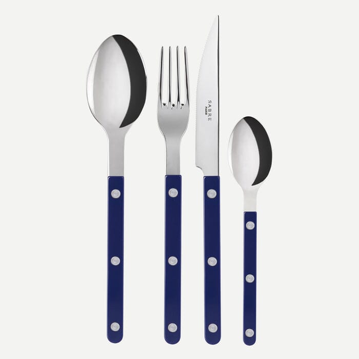 Bistrot - 4 Piece Cutlery Set Sabre Paris Navy Blue 