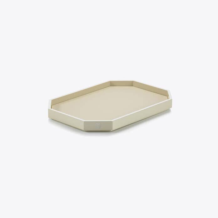 Octogone Tray Small TRAYS Baccarat Ivory 