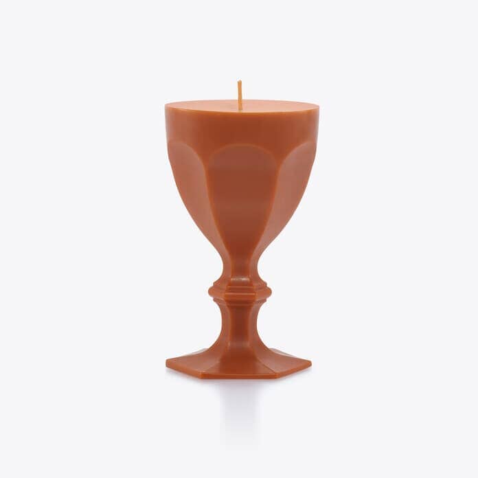 Harcourt Glass Candle Candles Baccarat Orange 