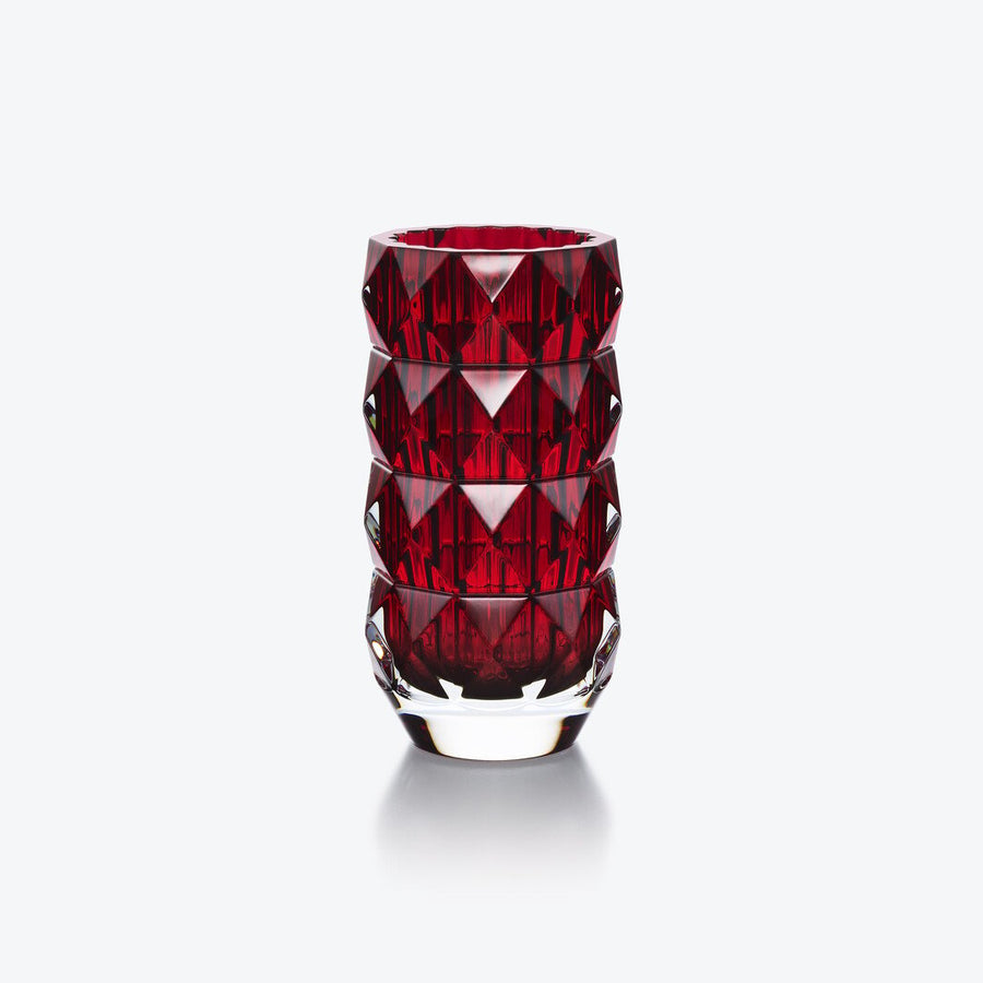 Louxor Round Vase VASES Baccarat Small Red 