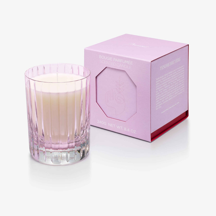 4 Elements Scented Candle Candles Baccarat Tendre Bruyere Pink 