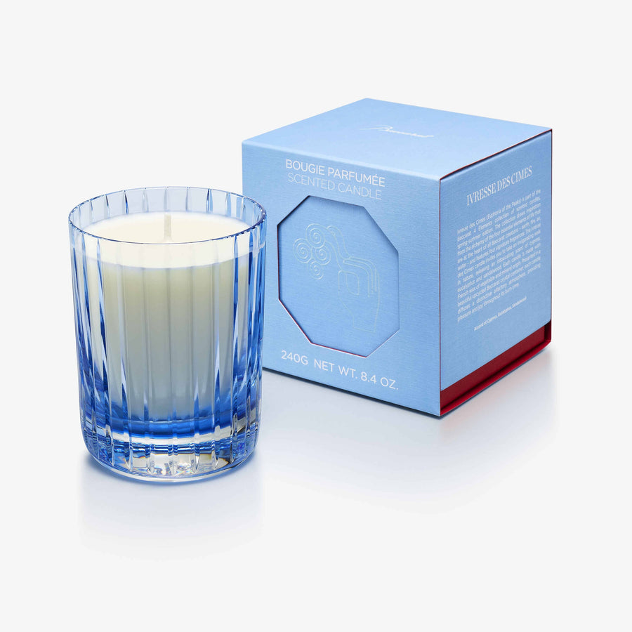 4 Elements Scented Candle Candles Baccarat Ivresse Des Cimes Blue 