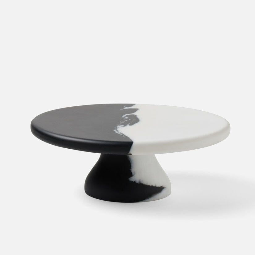 Hugo Cake Stand Blue Pheasant Black / White 