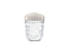 Folia Mini Portable Lamp Lighting Saint Louis Crystal Silver 