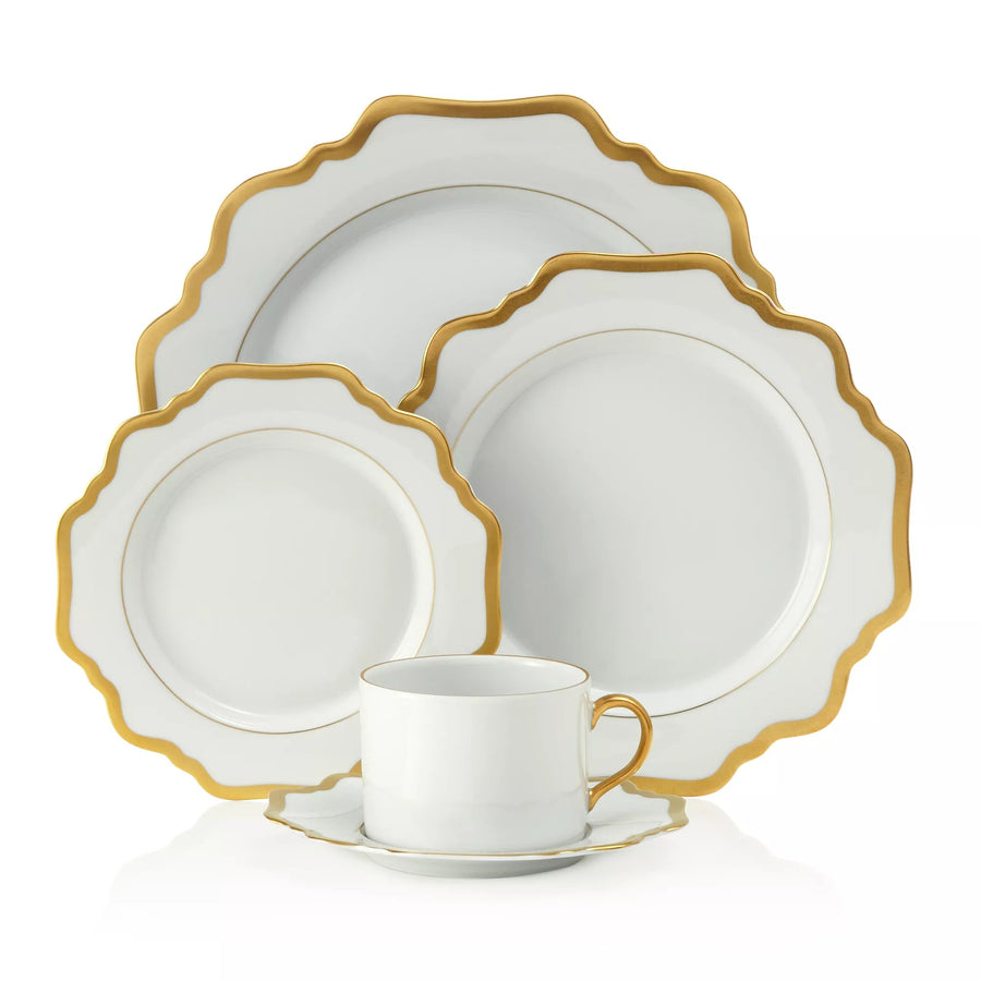 Antique White Gold Soup Sample SERVEWARE Devine - Anna Weatherley 