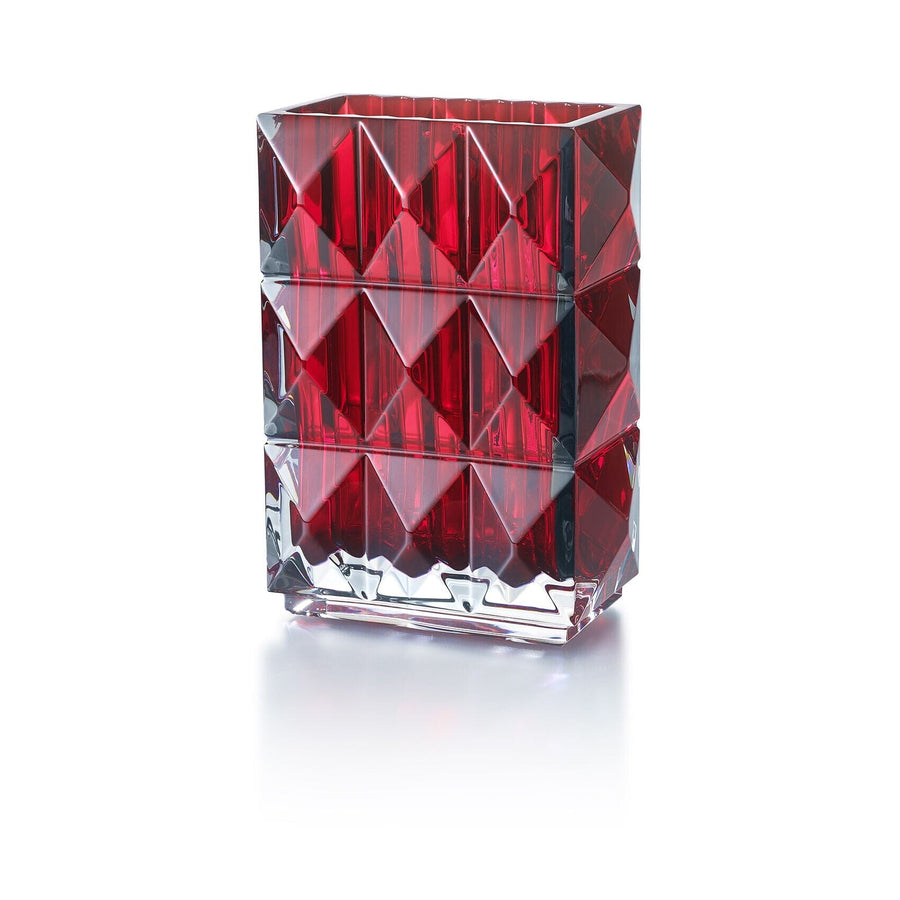 Louxor Rectangular Vase Home Accessories Baccarat Red 