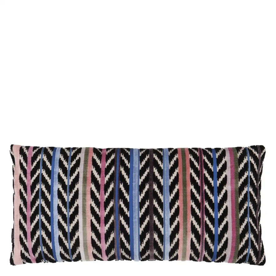 Jaipur Stripe Azur Decorative Pillow PILLOWS Christian Lacroix 