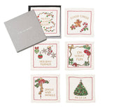 Merry & Bright Cocktail Napkin Set of 6 Dining Kim Seybert 