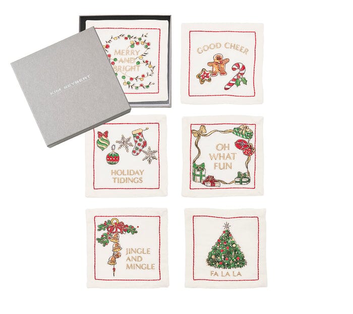 Merry & Bright Cocktail Napkin Set of 6 Dining Kim Seybert 