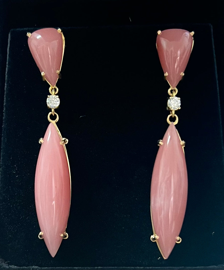 Guava Quartz Oval Earrings // Guava Jewelry //Guava Jewelry offers // Sterling Silver // Village Silversmith