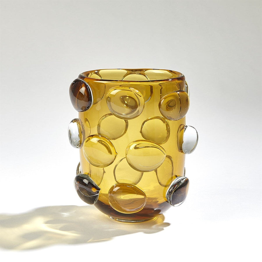Rondelle Vase VASES Global Views Small Amber 