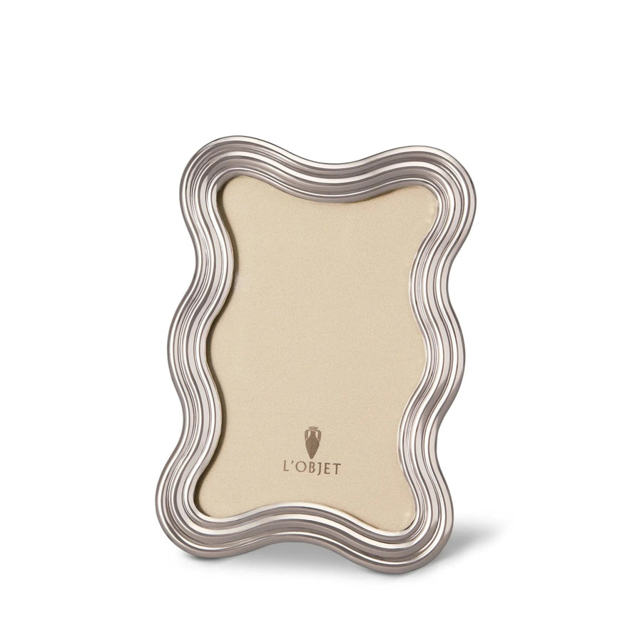 Ripple Frame Platinum Home Accessories L'Objet 4x6 