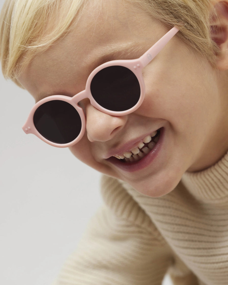 Kids Plus Sunglasses Glasses Izipizi paris Pastel Pink #D 