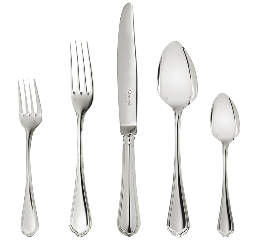 Spatours 5-Piece Silver-Plated Place Setting Christofle 