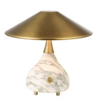 Kiss Rechargeable Mini Lamp – Arabescato Marble