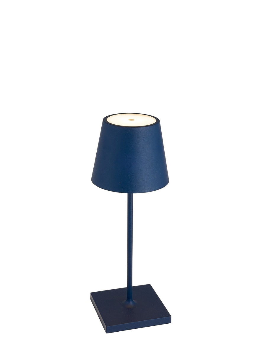 Poldina Pro Lamp Blue Steel Lighting Zafferano Mini 