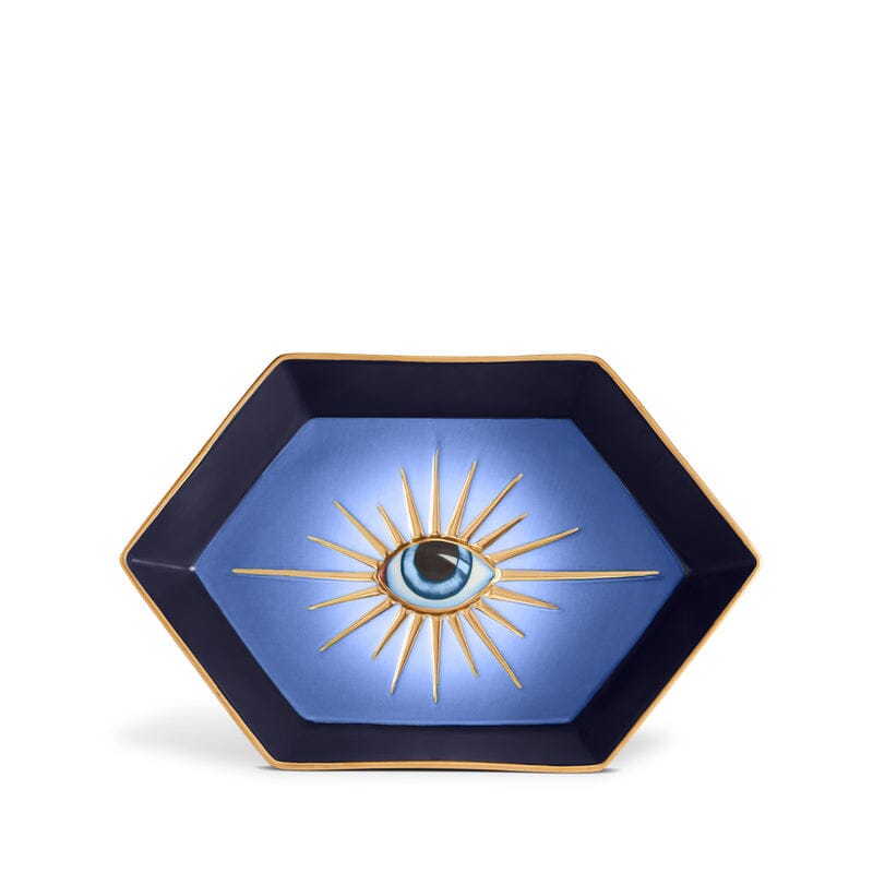 Lito Eye Hexagon Tray TRAYS L'Objet Blue 
