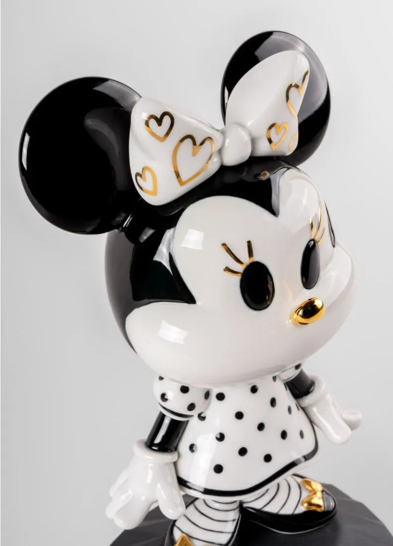 Minnie in B&W Sculpture Lladro 