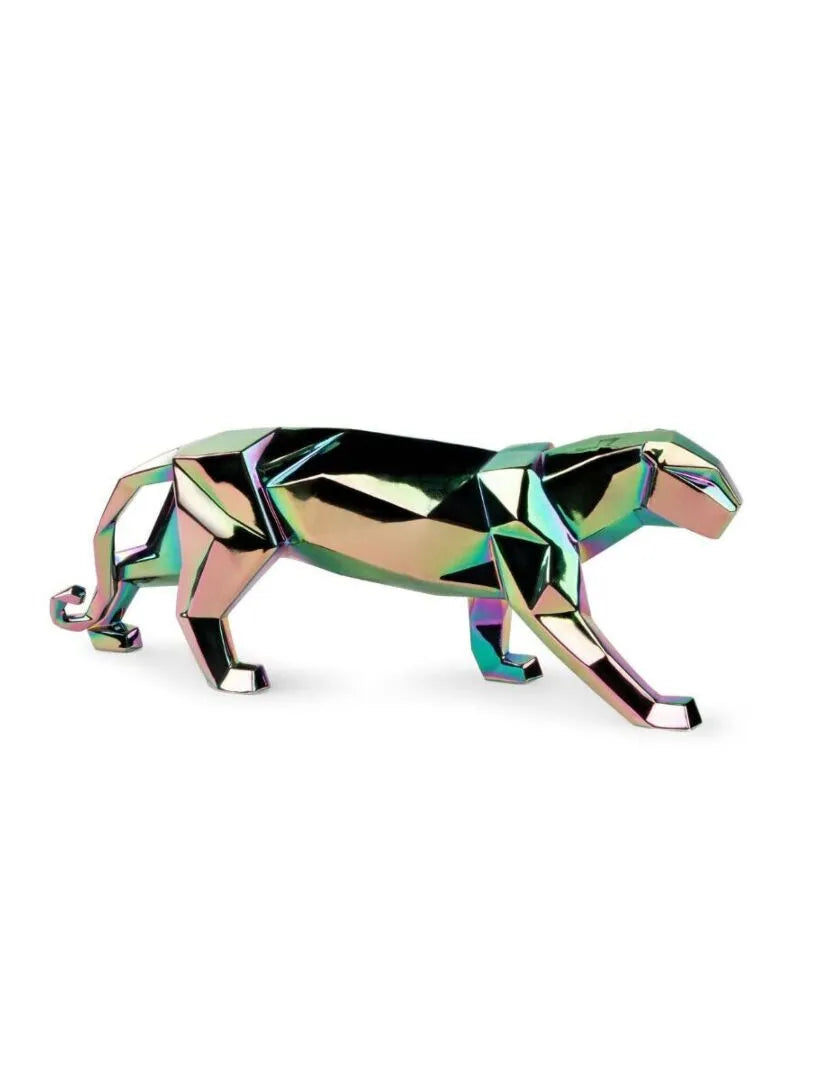 Panther Figure Home Accessories Lladro Iridescent 
