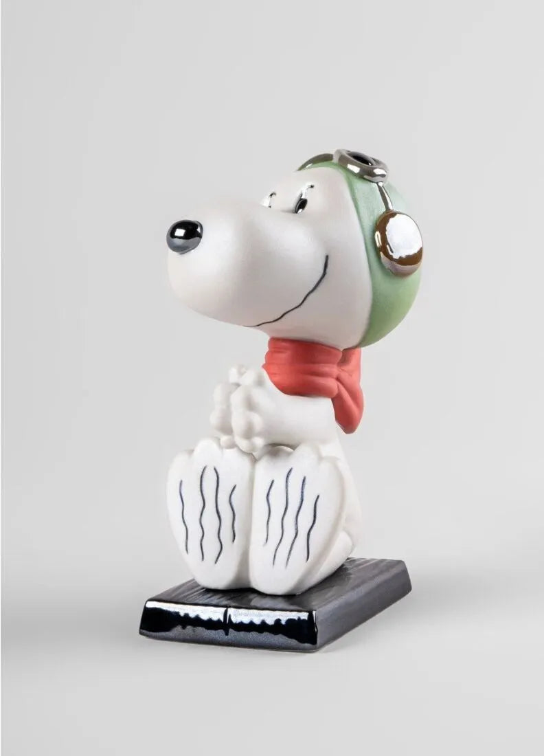 Snoopy Flying Ace 陶器製 キャニスター Snoopy Flying Ace Sculpture