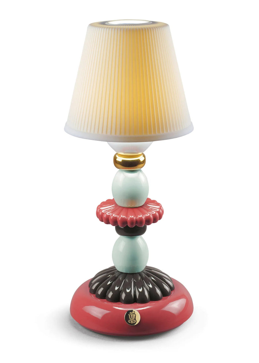 Lotus Firefly Golden Fall Table Lamp, Red Coral Lighting Lladro 