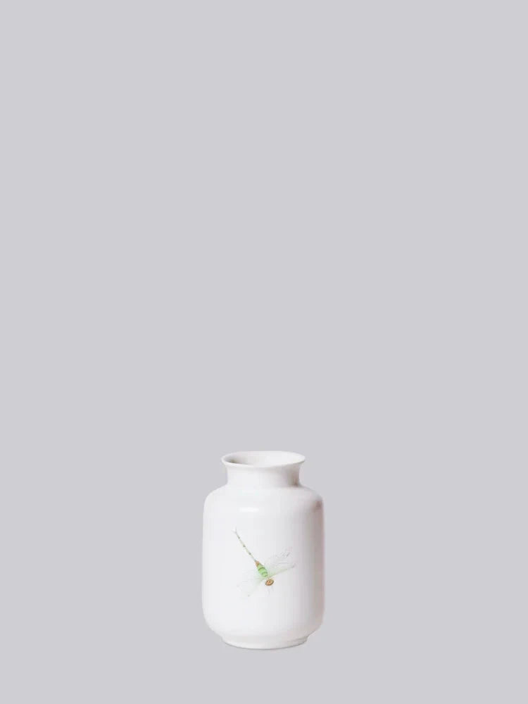 Dragonfly Hand Painted Mini Milk Jar Vase Vases Middle Kingdom 