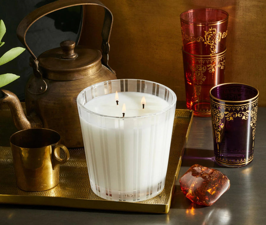 Moroccan Amber 3-Wick Candle Nest Fragrances 