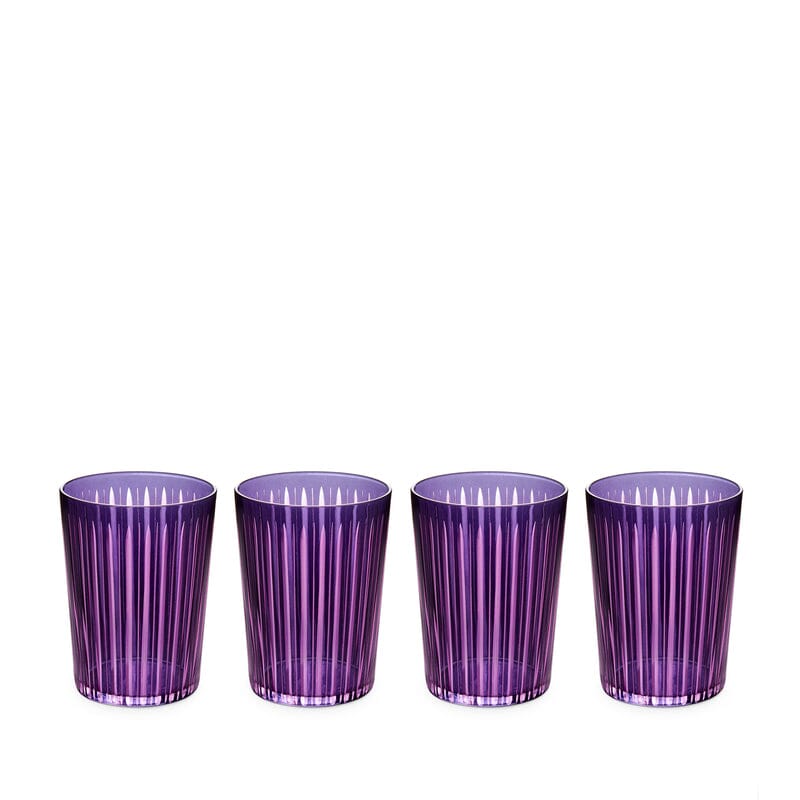 Prism Highball Glasses L'Objet Purple 