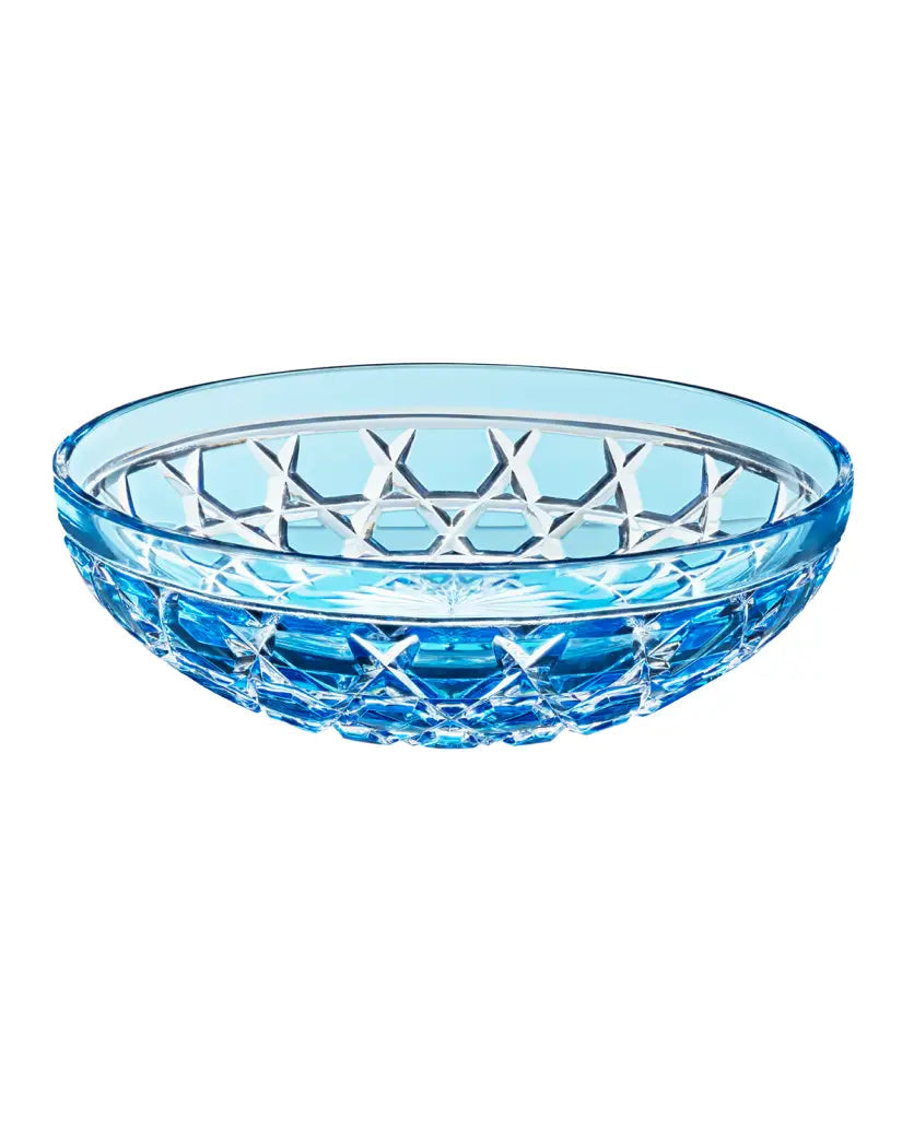 Royal Bowl Small Home Accessories Saint Louis Crystal Sky Blue 