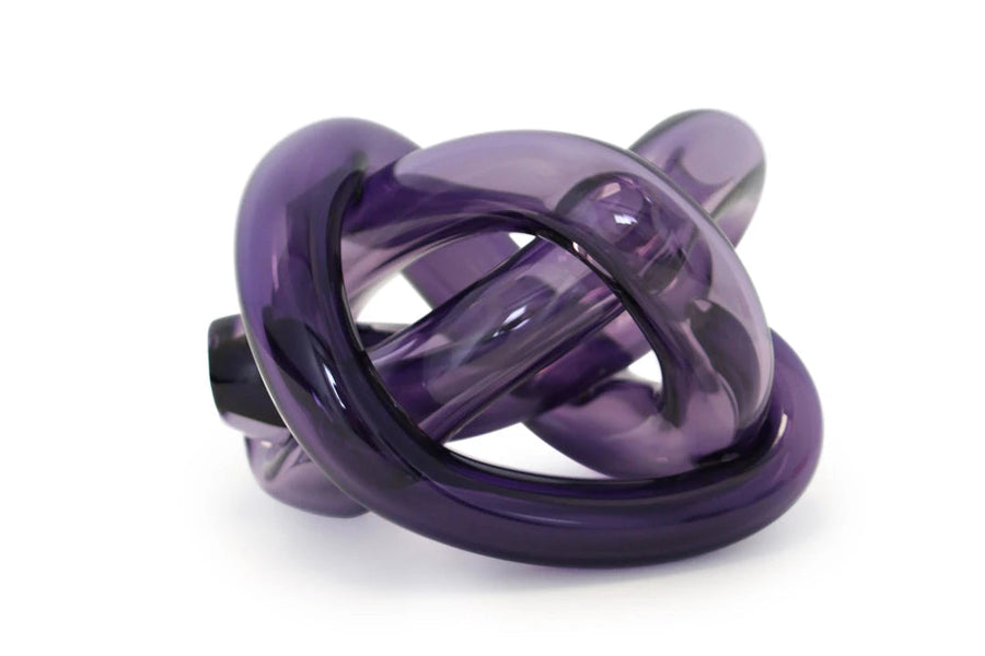 Wrap Object Glass Sculpture Small Home Accessories SKLO Purple 