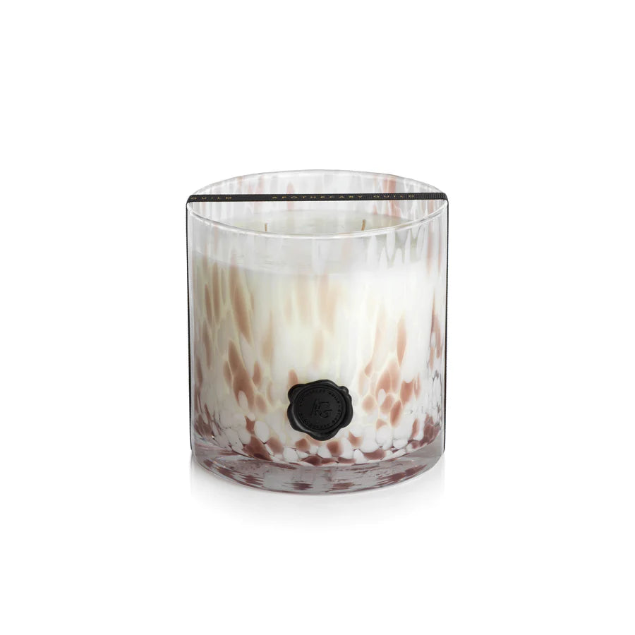 AG Opal Glass 3 Wick Candle Candles Zodax Rio de Janeiro 