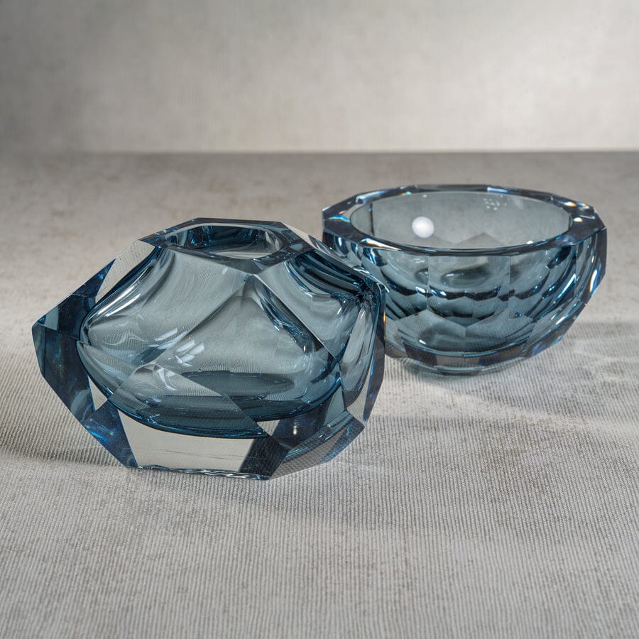 Rock Sky Blue Vase VASES Zodax 