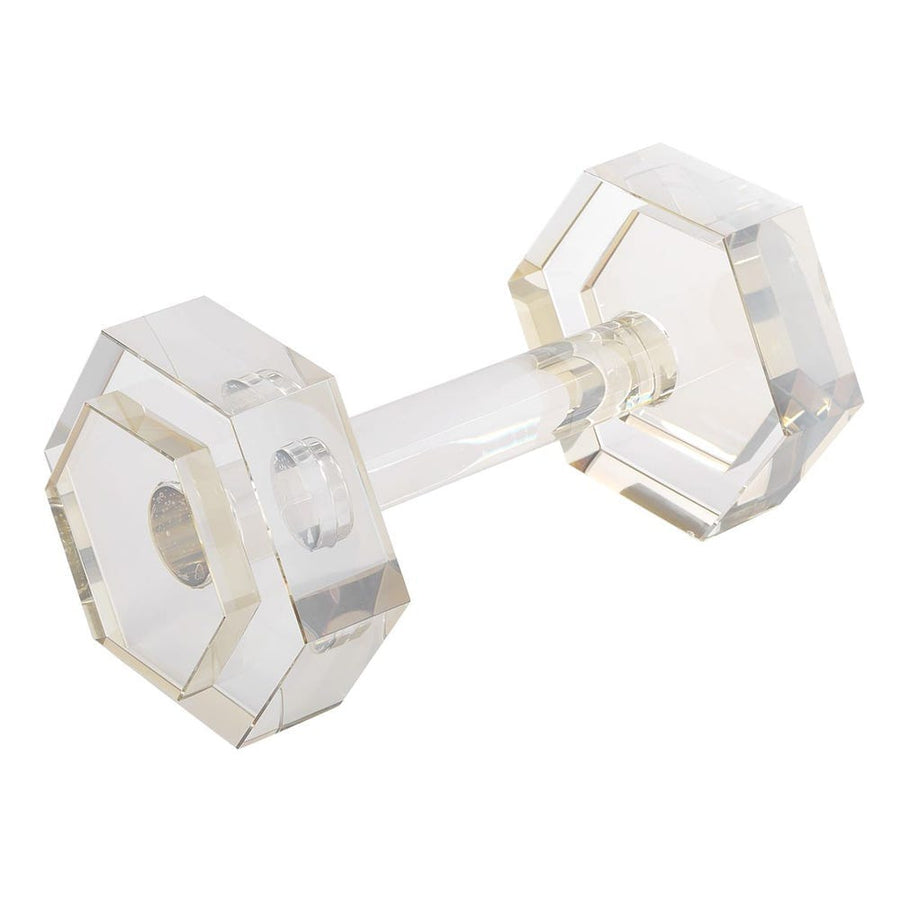 Crystal Dumbell Sculpture Sculpture Elemento Furniture 